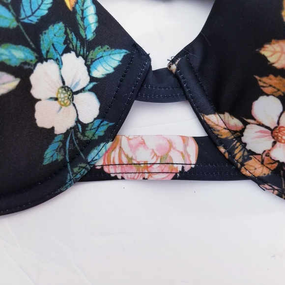 Asos Swim Floral Bikini Bra Top Size 34DD/E - Picture 4 of 12